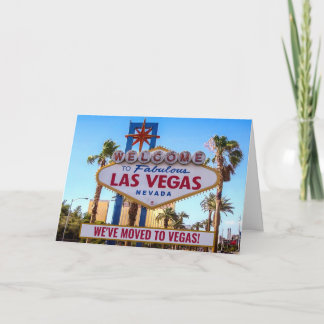 We Moved to Las Vegas New Address カード