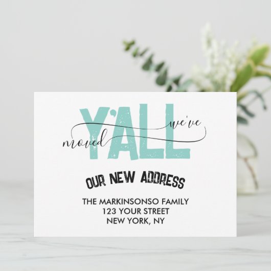 We Moved Y'all Moving Announcement 招待状 (スタンド正面)