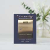 We Moving Golden Mailbox カスタム文字 ポストカード (スタンド正面)