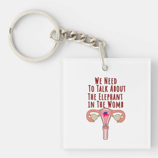 We Need to Talk About The Elephant In The Womb キーホルダー (正面)
