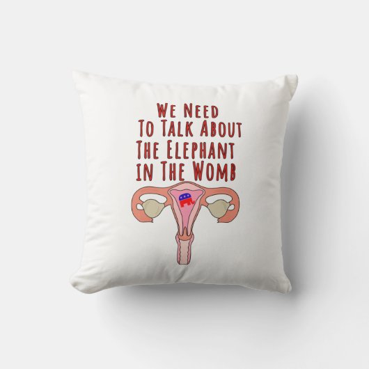 We Need to Talk About The Elephant In The Womb クッション (正面)