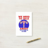 We Need to Talk About The Elephant In The Womb ポストイット (デスク上)