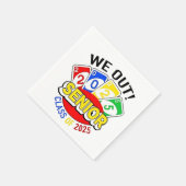 We Out 2025賭博ゲーム卒業 スタンダードカクテルナプキン (角)