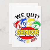 We Out 2025賭博ゲーム卒業 招待状 (正面/裏面)