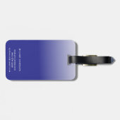 We Out Here Trippin Family Vacation Trip Blue ラゲッジタグ (裏面横)