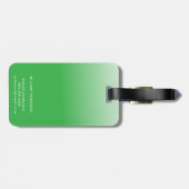 We Out Here Trippin Family Vacation Trip Green ラゲッジタグ (裏面横)