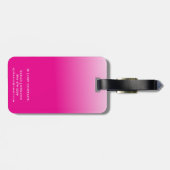 We Out Here Trippin Family Vacation Trip Hot Pink ラゲッジタグ (裏面横)