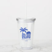 We Out Here Trippin Funny Trip Family Vacation アクリルタンブラー (正面)