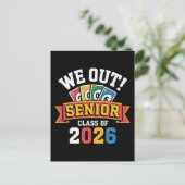 We Out Senior Class Of 2026 インビテーションポストカード (スタンド正面)