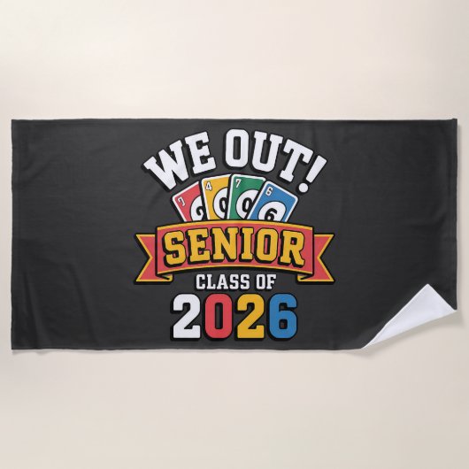We Out Senior Class Of 2026 ビーチタオル (正面)