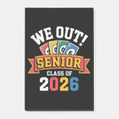 We Out Senior Class Of 2026 ポストイット (正面)