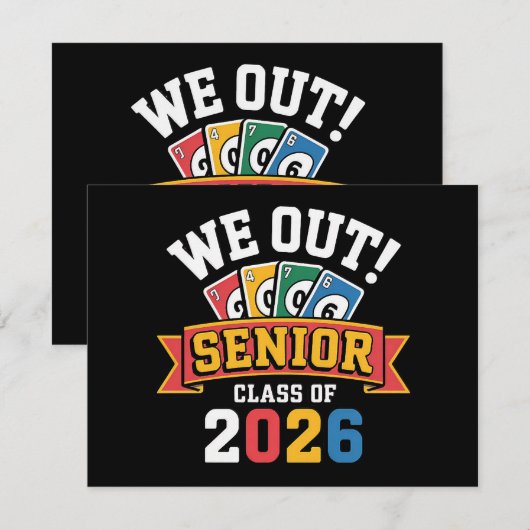 We Out Senior Class Of 2026 招待状 (正面/裏面)