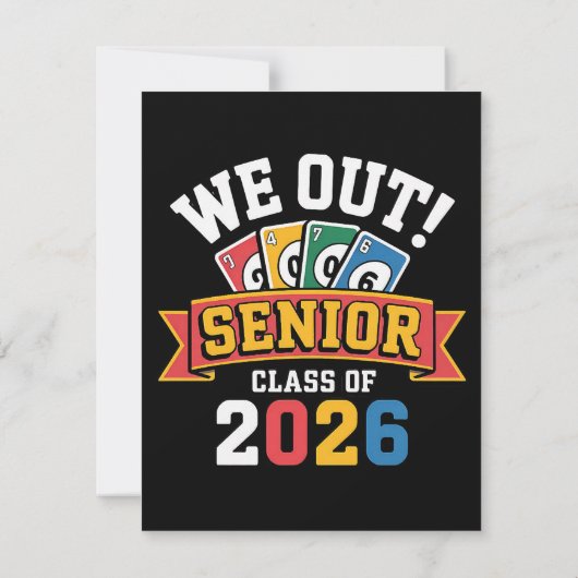 We Out Senior Class Of 2026 案内状 (裏面)