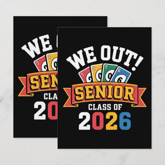 We Out Senior Class Of 2026 案内状 (正面/裏面)