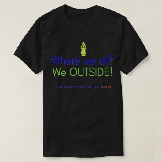 WE OUTSIDEデザインプレミアム Tシャツ (デザイン正面)