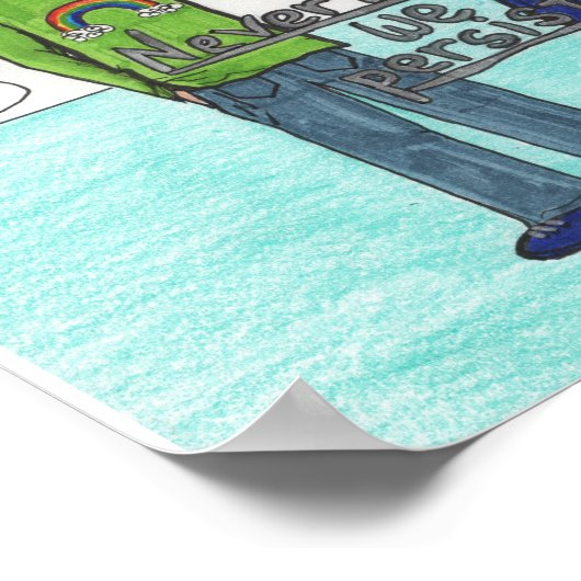 We Persisted (Bisexual) 11x14 ポスター (角)