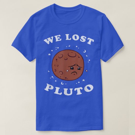 We Pluto -失った宇宙科学 Tシャツ (デザイン正面)