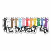 We Protect Us シール (正面)