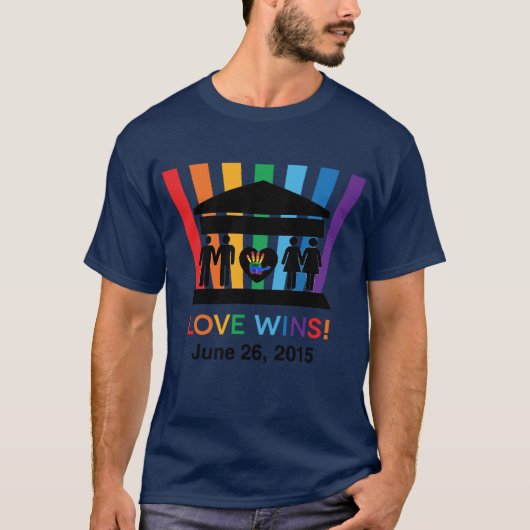 We R1 Campaign T-ShirtでLove Wins Tシャツ (正面)