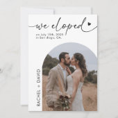 We Ran Off and Got Married, Let's Party 招待状 (正面)