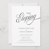 We’re Eloping Photo Announcement Invitation 招待状 (正面)