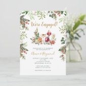 We’re Engaged Christmas Cocktail Engagement Party 招待状 (スタンド正面)