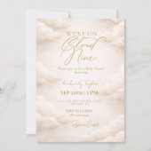 We’re on Cloud Nine Baby Shower Invitation 招待状 (正面)