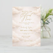 We’re on Cloud Nine Baby Shower Invitation 招待状 (スタンド正面)