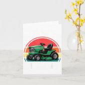 We Ride At Dawn Riding Lawn Mower Toddler Funny Mo カード (黄色い花)