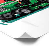 We Ride At Dawn Riding Lawn Mower Toddler Funny Mo ポスター (角)