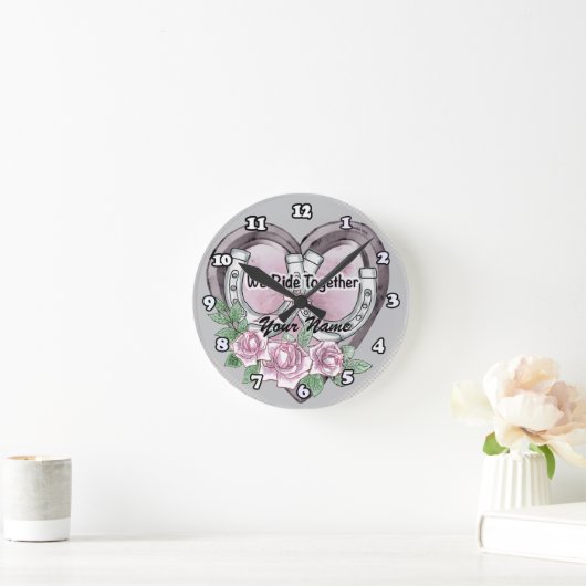 we ride together clock ラウンド壁時計 (ホーム)