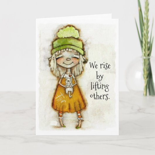 We Rise -勇気付けられるカード空白の(内部) カード (正面)