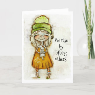 We Rise -勇気付けられるカード空白の（内部） カード