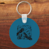 We Rise By Lifting Others Insrational Retro Motiva キーホルダー (正面)