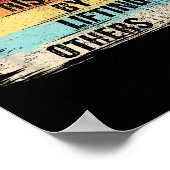 We Rise By Lifting Others Motivational Quotes  ポスター (角)