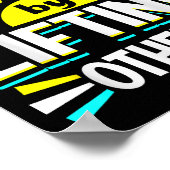 We Rise By Lifting Others Sitive Motivational Quot ポスター (角)