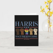 We Rise - Kamala Harris 2024 Lgbt カード (黄色い花)