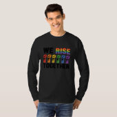 We Rise Together Bisexual Gay Trans Queer Lgbtq Ra Tシャツ (正面フル)