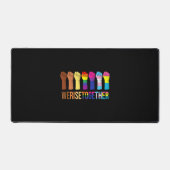 We Rise Together Black Lgbt Gay Pride Support デスクマット (正面)