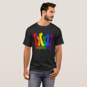 We Rise Together LGBT Gay Pride Support LGBTQ Tシャツ (正面フル)