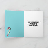 We Rizz You A Merry Christmas Funny Santa シーズンカード (内部)