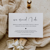 We Said I Do Wedding 案内状