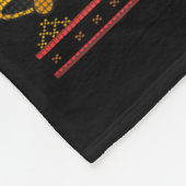 We Saw That Santa Jesus Kids Matching Parents Ugly フリースブランケット (角)