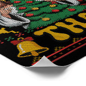 We Saw That Santa Jesus Kids Matching Parents Ugly ポスター (角)