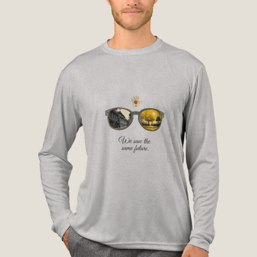 We saw the same future トライブレンドＴシャツ (正面)