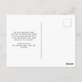 We SayYesモダン婚約 ポストカード (裏面)