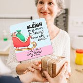 We Sleigh Caregiver Christmas client sticker スクエアシール