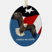 We Stand/統一されたUSA セラミックオーナメント (右)