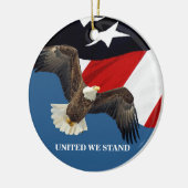 We Stand/統一されたUSA セラミックオーナメント (左)