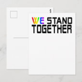We stand together | LGBTQ+ Pride Postkarte ポストカード (正面/裏面)